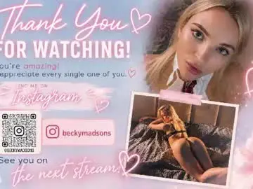 Chaturbate Best live sex cam show of beckymadsons
