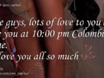 Chaturbate Best live sex cam show of joss_caprice