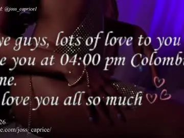 Chaturbate Private Sex Chat of joss_caprice
