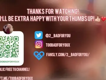 Chaturbate Sex Cam of 2badforyou