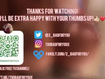 Chaturbate Live Porn of 2badforyou