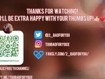 Chaturbate Best live sex cam show of 2badforyou