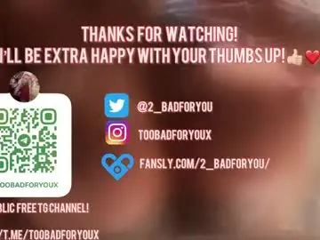Chaturbate Private Sex Chat of 2badforyou