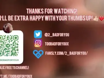Chaturbate Live Sex of 2badforyou