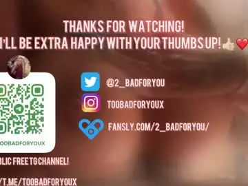 Chaturbate Live Sex of 2badforyou