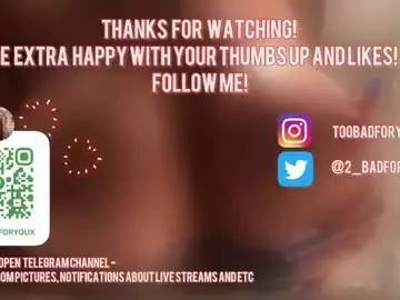 Chaturbate Sex Chat of 2badforyou
