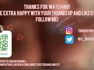 Chaturbate Live Sex Cam of 2badforyou