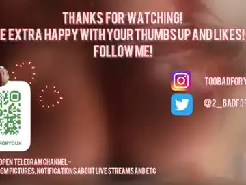 Chaturbate Live Sex of 2badforyou