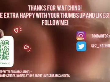 Chaturbate Sex Cam of 2badforyou
