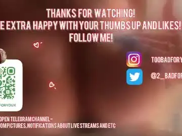 Chaturbate Live Sex of 2badforyou