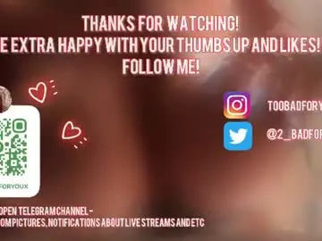 Chaturbate Adult Webcam of 2badforyou