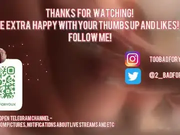 Chaturbate Live Sex Cam of 2badforyou