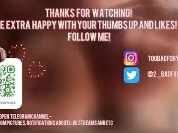 Chaturbate Best live sex cam show of 2badforyou