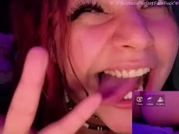 Chaturbate Live Sex Cam of booboosperfectfacefuck