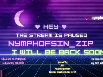 Chaturbate Free Live Porn of nymphofsin_zip